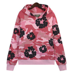 Cotton Wreath Camouflage Hoodie