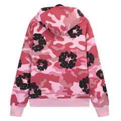 Cotton Wreath Camouflage Hoodie
