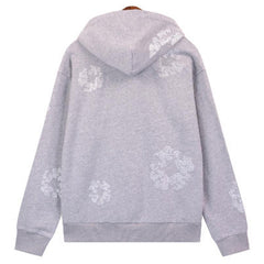 Kapok Flower Pattern Printed Hoodie