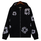 Kapok Flower Pattern Printed Hoodie