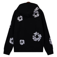 Kapok Flower Pattern Printed Hoodie