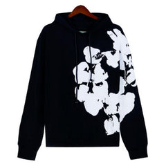 Kapok Flower Pattern Printed Hoodie
