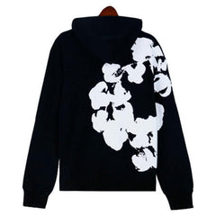 Kapok Flower Pattern Printed Hoodie