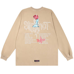 MODP SMKLIFE Letter Printing Sweatshirts