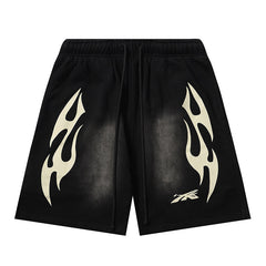 Hellstar Flame Paradise Short Black