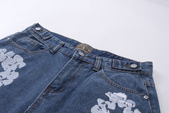 Denim Tears Cotton Wreath Jean Short Blue