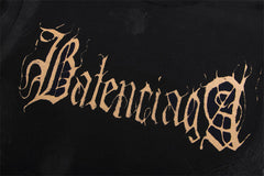 Balenciaga black heavy metal long sleeve oversized