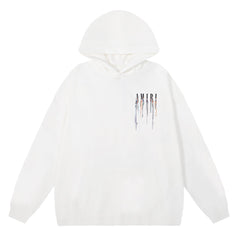 Amiri Printing Paint Popover Hoodie