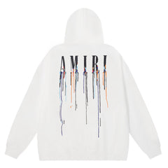 Amiri Printing Paint Popover Hoodie