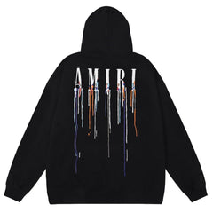 Amiri Printing Paint Popover Hoodie