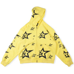 Sp5der Double Layer 5 Star Zip Hoodie