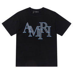 AMlRl Letter Logo Print Cotton T-Shirt