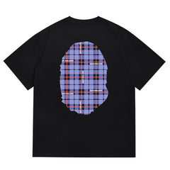 BAPE Logo Check Big Ape Head Tee