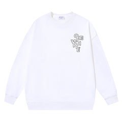 Off White Off Stitch Skate Cotton Sweatshirt