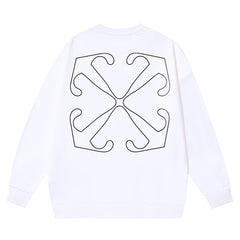 Off White Off Stitch Skate Cotton Sweatshirt