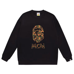 BAPE x MCM Camo Ape Head Print Sweatshirt