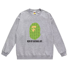 BAPE x MCM Ape Head Print Sweatshirt