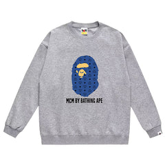 BAPE x MCM Ape Head Print Sweatshirt