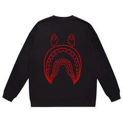 BAPE x Stussy Letter Print Crew Neck Sweatshirt