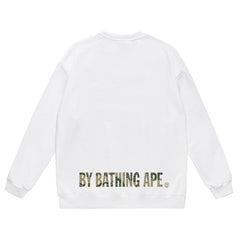 BAPE Ape Head Camo Pattern Print Sweatshirt