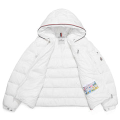 Moncler White Pavin Down Jacket