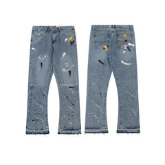 Gallery Dept Distressed Raw Edge Jeans