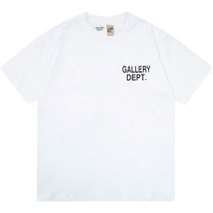 Gallery Dept Logo Print Crew Neck T-shirts