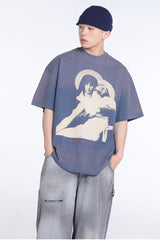 Fear Of God Notre Dame Cathedral Painted Print T-Shirts