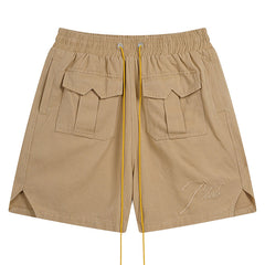 RHUDE Embroidered Letters Logo Shorts