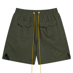 RHUDE Embroidered Letters Logo Shorts