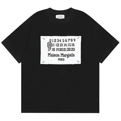 Maison Margiela Digital Letter Logo T-Shirts