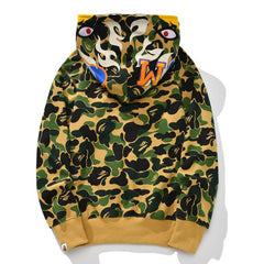 BAPE Unisex Street Style Plain Logo Skater Style Hoodies