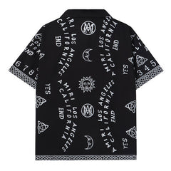 AMIRI Ouija Board Bowling Shirt In Black