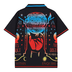 AMIRI Black Fortune Bowling Shirt