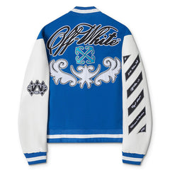 OFF WHITE royal varsity Jacket