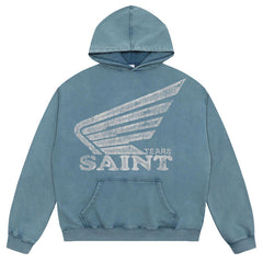 SAINT MICHAEL Letter Printed Hoodies