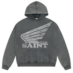 SAINT MICHAEL Letter Printed Hoodies