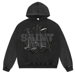 SAINT MICHAEL Letter Printed Hoodies