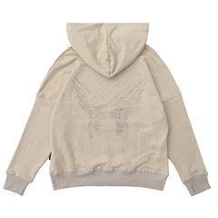 Palm Angels Portrait-Print Cotton Hoodie