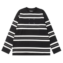 Maison Margiela 2024ss Crew Neck Stripes Sweatshirt