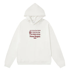 Maison Margiela Numbers Print Hoodie