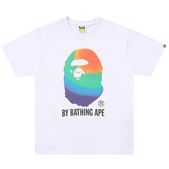 Bape A Bathing Ape Rainbow Big Ape Head Tee