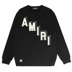 Amiri Letter Print Long Sleeve T-Shirts