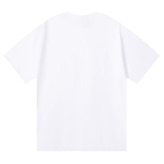 Purple Brand Logo Letter Print T-Shirt