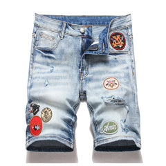 Amiri Logo Denim Shorts #2015