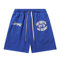 Hellstar Logo Printed Short Blue