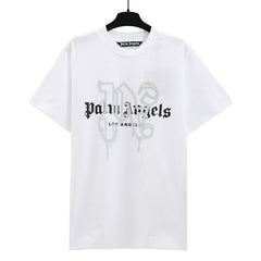 Palm Angels logo-print cotton T-shirts