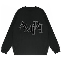 Amiri Letter Print Long Sleeve T-Shirts