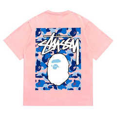 BAPE X Stussy Ape Head Tee