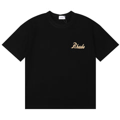 RHUDE Authorized Slogan Letters Printed T-Shirt